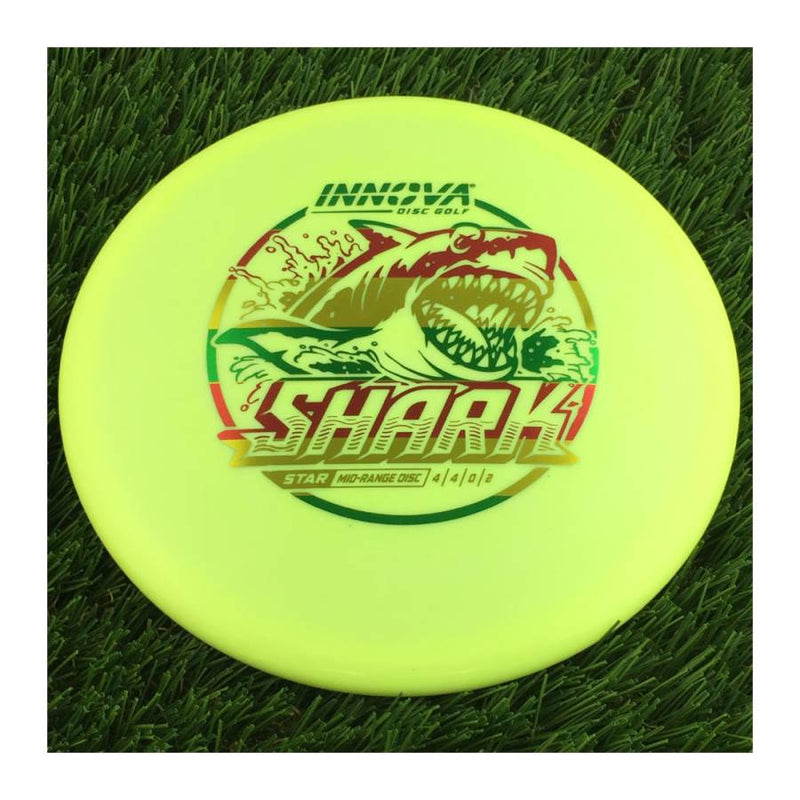 Innova Star Shark with Burst Logo Stock Stamp - 180g - Solid Pale Yellow