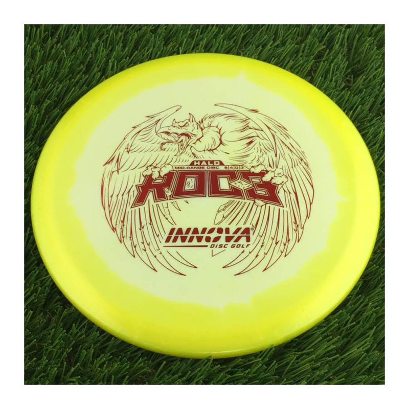 Innova Halo Star Roc3 with Burst Logo Stock Stamp - 166g - Solid Yellow