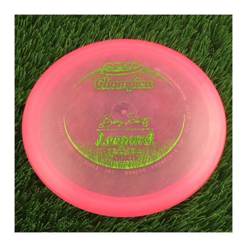 Innova Champion Leopard with Barry Schultz - 2x World Champion Signature Stamp - 166g - Translucent Pink