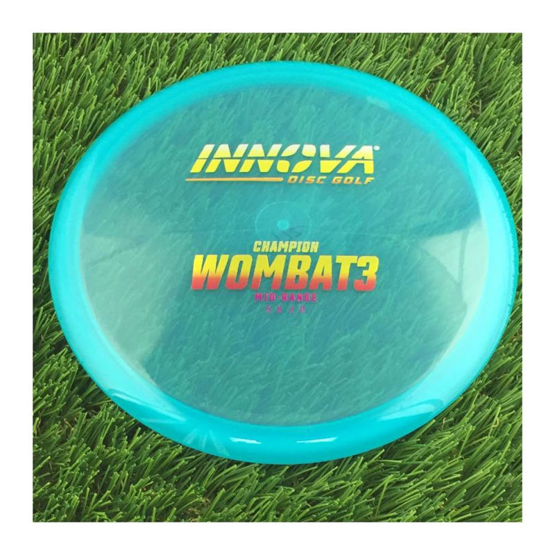 Innova Champion Wombat3 with Burst Logo Stock Stamp - 172g - Translucent Blue