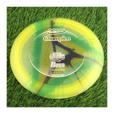 Innova Champion I-Dye Boss with 1108 Feet World Record Distance Model Stamp - 175g - Translucent Dyed