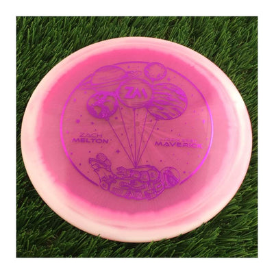 Dynamic Discs Lucid-X Orbit Maverick with Zach Melton Team Series 2024 Stamp - 176g - Translucent Pink