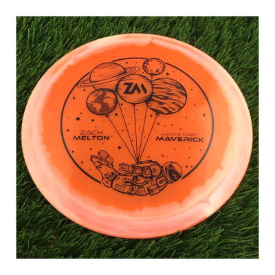 Dynamic Discs Lucid-X Orbit Maverick with Zach Melton Team Series 2024 Stamp - 173g - Translucent Orange