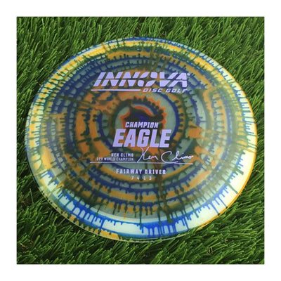 Innova Champion I-Dye Eagle with Ken Climo 12x World Champion Burst Logo Stamp - 175g - Translucent Dyed