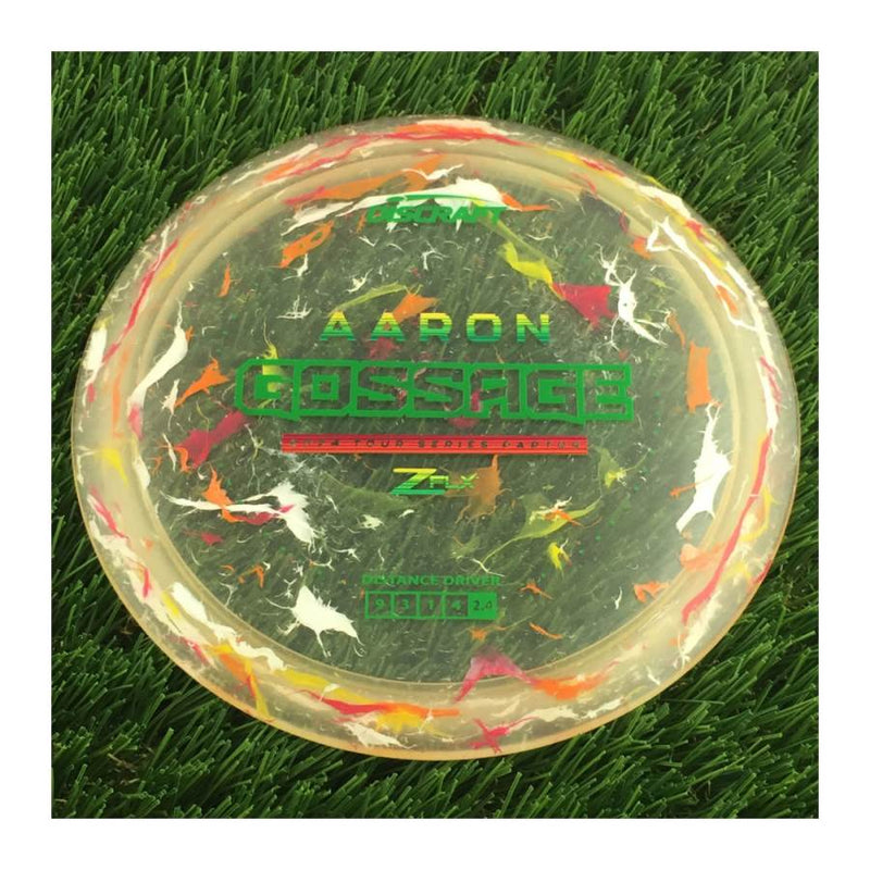 Discraft Jawbreaker Z FLX Raptor with Aaron Gossage 2024 Tour Series Stamp - 174g - Translucent Clear