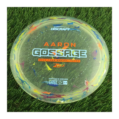 Discraft Jawbreaker Z FLX Raptor with Aaron Gossage 2024 Tour Series Stamp - 176g - Translucent Blue