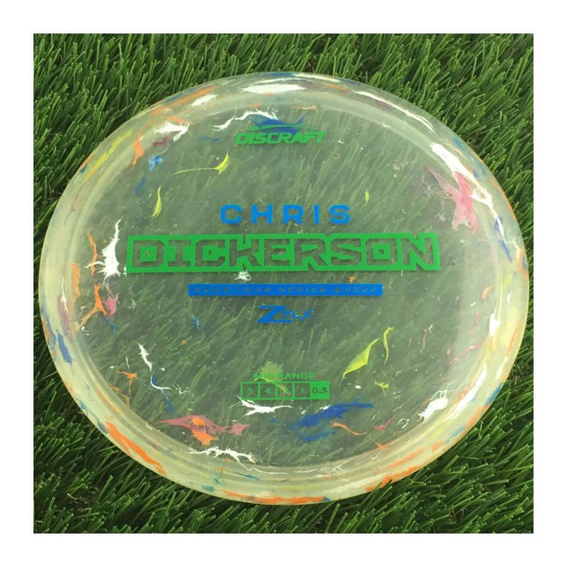 Discraft Jawbreaker Z FLX Buzzz with Chris Dickerson 2024 Tour Series Stamp - 180g - Translucent Clear