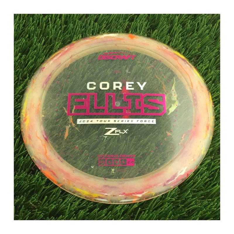 Discraft Jawbreaker Z FLX Force with Corey Ellis 2024 Tour Series Stamp - 174g - Translucent Pink