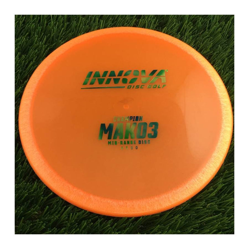 Innova Champion Mako3 with Burst Logo Stock Stamp - 139g - Translucent Orange