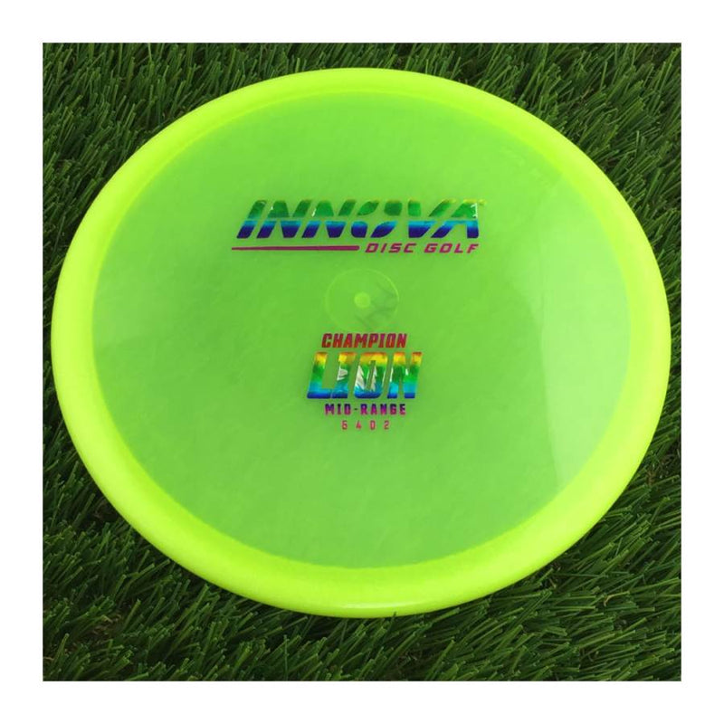 Innova Champion Lion with Burst Logo Stock Stamp - 149g - Translucent Yellow