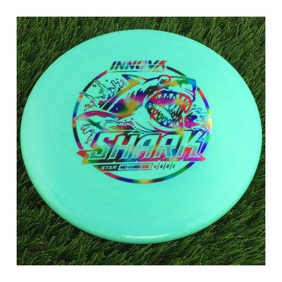 Innova Star Shark with Burst Logo Stock Stamp - 180g - Solid Light Blue