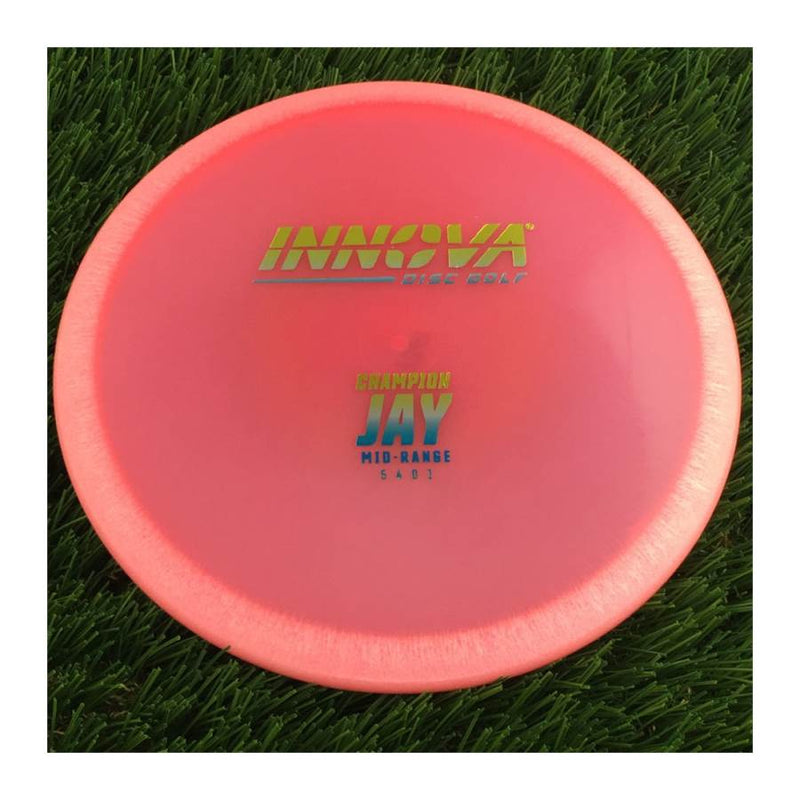 Innova Champion Jay with Burst Logo Stock Stamp - 138g - Translucent Pink