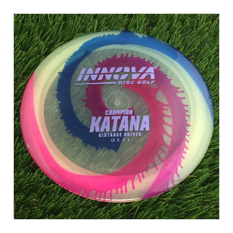 Innova Champion I-Dye Katana with Burst Logo Stock Stamp - 175g - Translucent Dyed