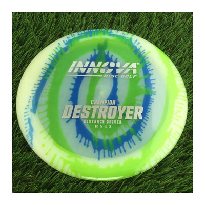 Innova Champion I-Dye Destroyer with Burst Logo Stock Stamp - 175g - Translucent Dyed