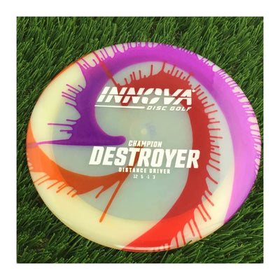 Innova Champion I-Dye Destroyer with Burst Logo Stock Stamp - 175g - Translucent Dyed