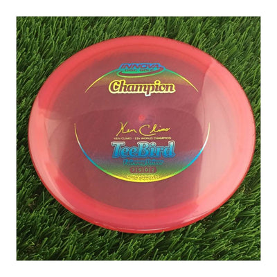 Innova Champion Teebird with Ken Climo - 12x World Champion New Stamp Stamp - 168g - Translucent Red