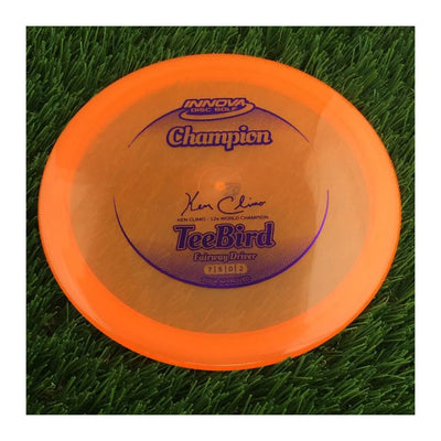 Innova Champion Teebird with Ken Climo - 12x World Champion New Stamp Stamp - 162g - Translucent Orange