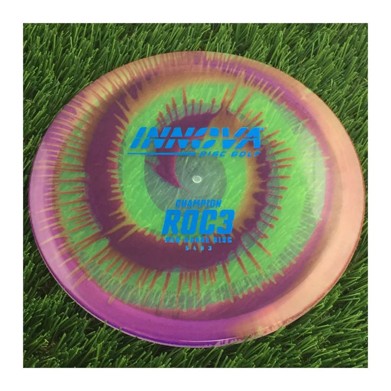 Innova Champion I-Dye Roc3 with Burst Logo Stock Stamp - 174g - Translucent Dyed