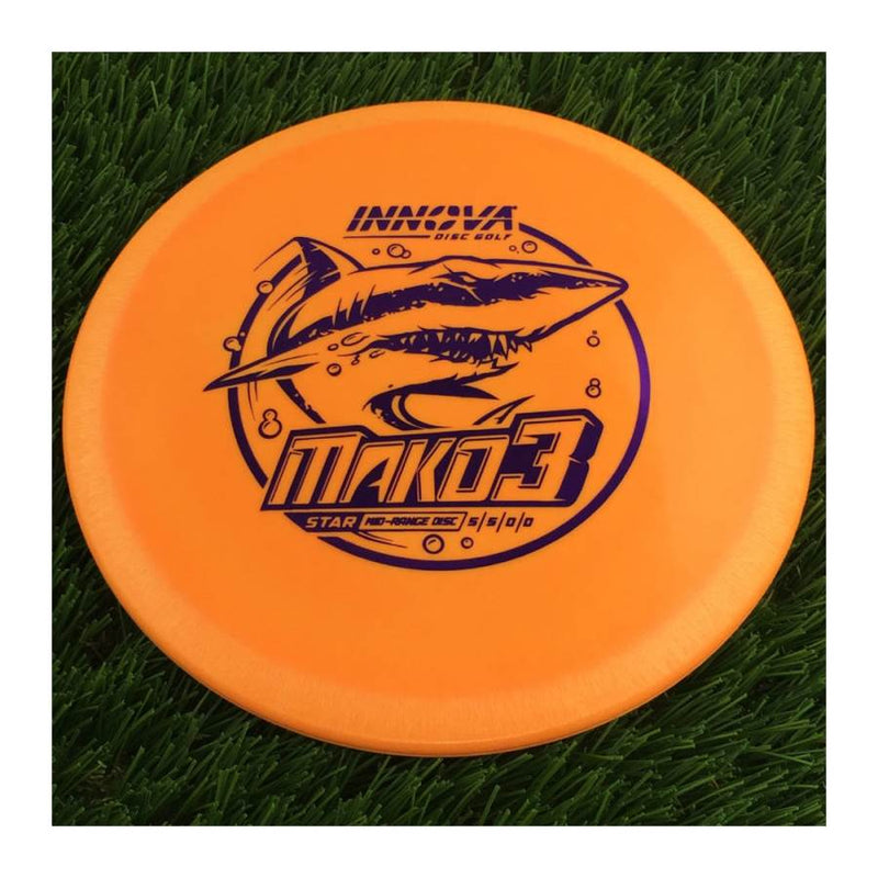 Innova Star Mako3 with Burst Logo Stock Stamp - 146g - Solid Orange