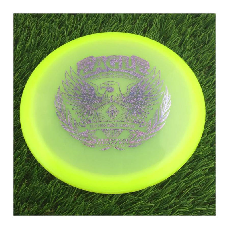 Innova Proto Glow Halo Champion Eagle with Gregg Barsby - 2018 World Champion -  Tour Series 2024 Stamp - 175g - Translucent Yellow