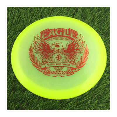 Innova Proto Glow Halo Champion Eagle with Gregg Barsby - 2018 World Champion -  Tour Series 2024 Stamp - 175g - Translucent Yellow