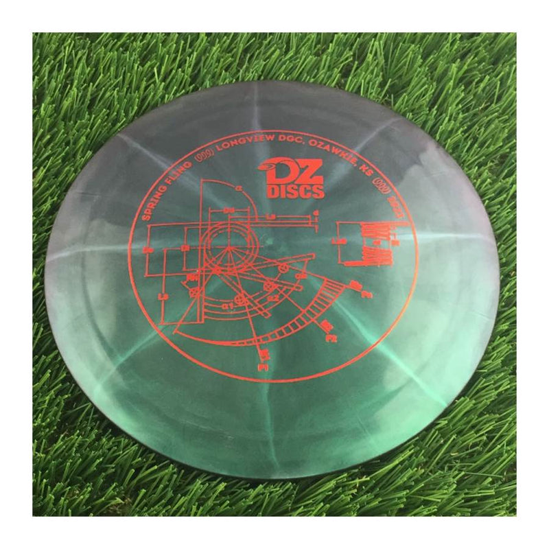 Westside VIP Chameleon Boatman with DZDiscs 2023 Spring Fling - Longview DGC - Ozawkie, KS Stamp - 174g - Translucent Dark Green