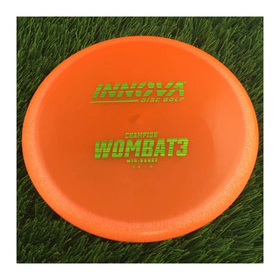 Innova Champion Wombat3 with Burst Logo Stock Stamp - 137g - Translucent Orange