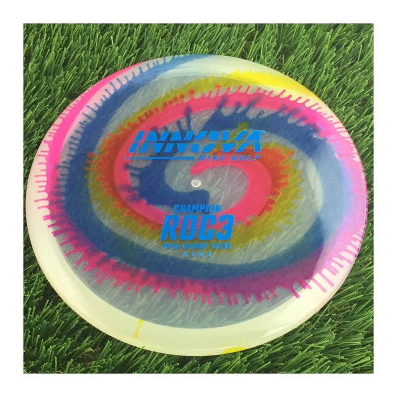 Innova Champion I-Dye Roc3 with Burst Logo Stock Stamp - 180g - Translucent Dyed