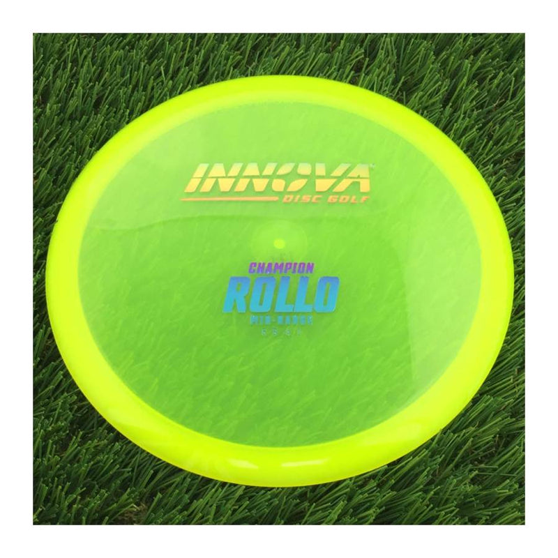 Innova Champion Rollo with Burst Logo Stock Stamp - 171g - Translucent Yellow