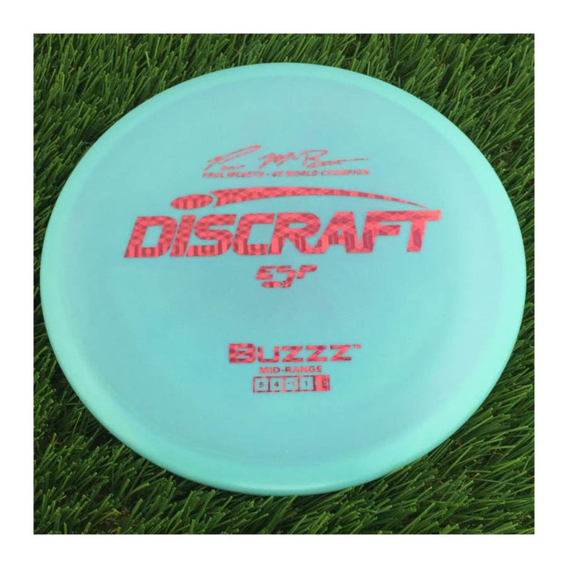 Discraft ESP Buzzz with Paul McBeth - 6x World Champion Signature Stamp - 176g - Solid Blue