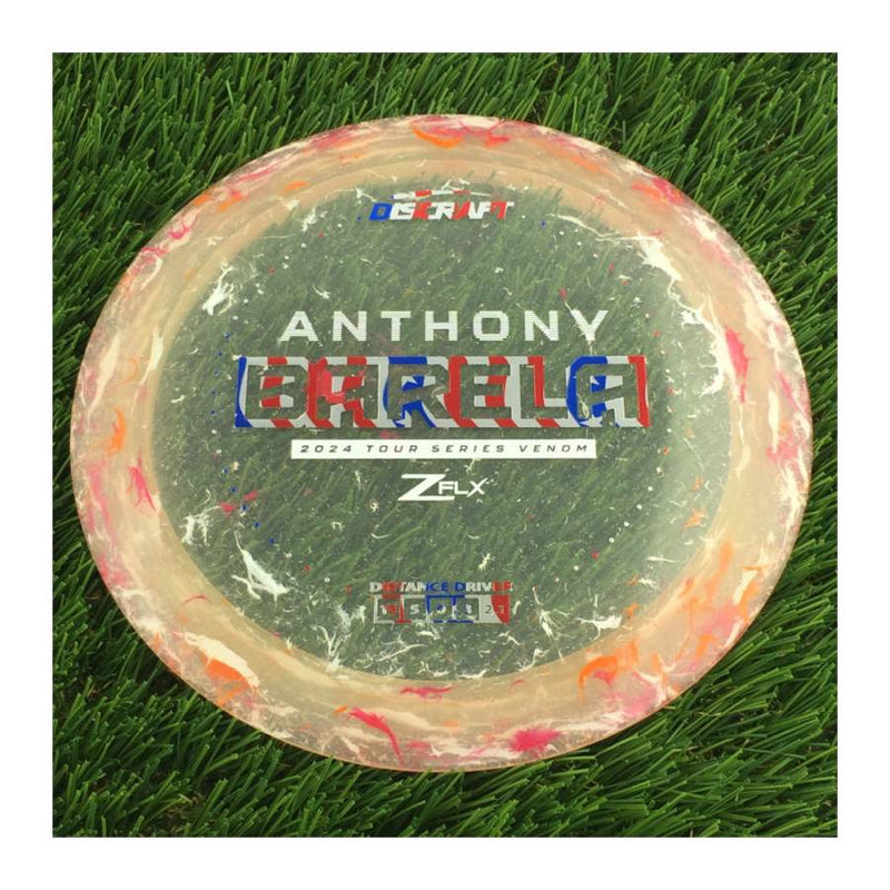 Discraft Jawbreaker Z FLX Venom with Anthony Barela 2024 Tour Series Stamp - 174g - Translucent Muted Pink