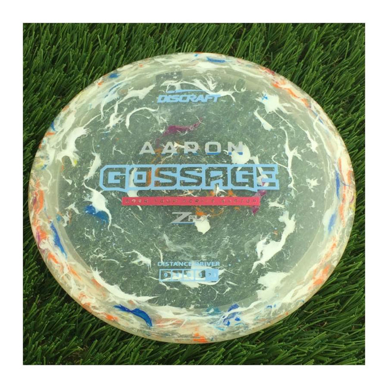 Discraft Jawbreaker Z FLX Raptor with Aaron Gossage 2024 Tour Series Stamp - 174g - Translucent White