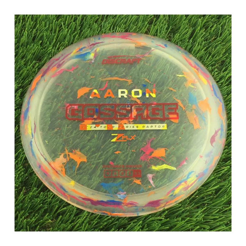 Discraft Jawbreaker Z FLX Raptor with Aaron Gossage 2024 Tour Series Stamp - 174g - Translucent Off Orange