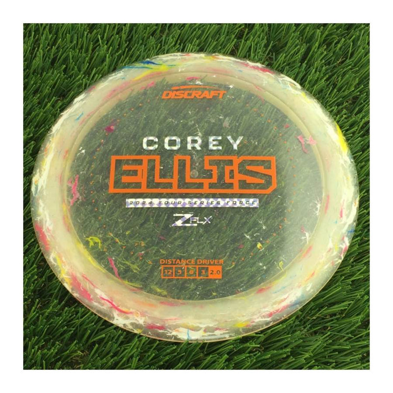 Discraft Jawbreaker Z FLX Force with Corey Ellis 2024 Tour Series Stamp - 174g - Translucent Off White