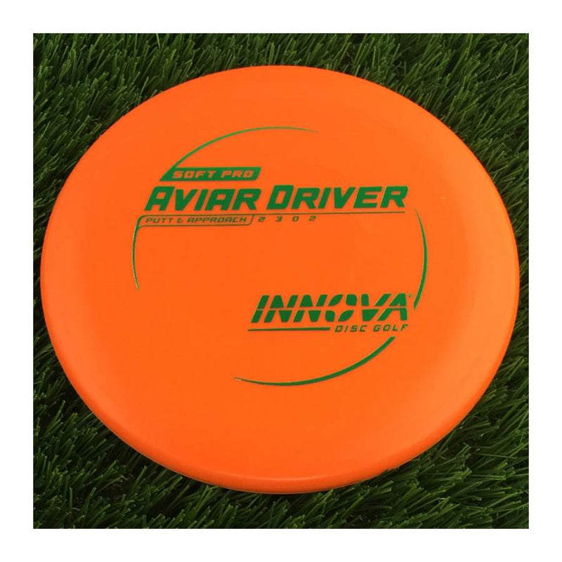 Innova Soft Pro Aviar Driver with Burst Logo Stock Stamp - 175g Orange