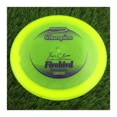 Innova Champion Firebird with Ken Climo - 12x World Champion New Stamp Stamp - 155g Yellow