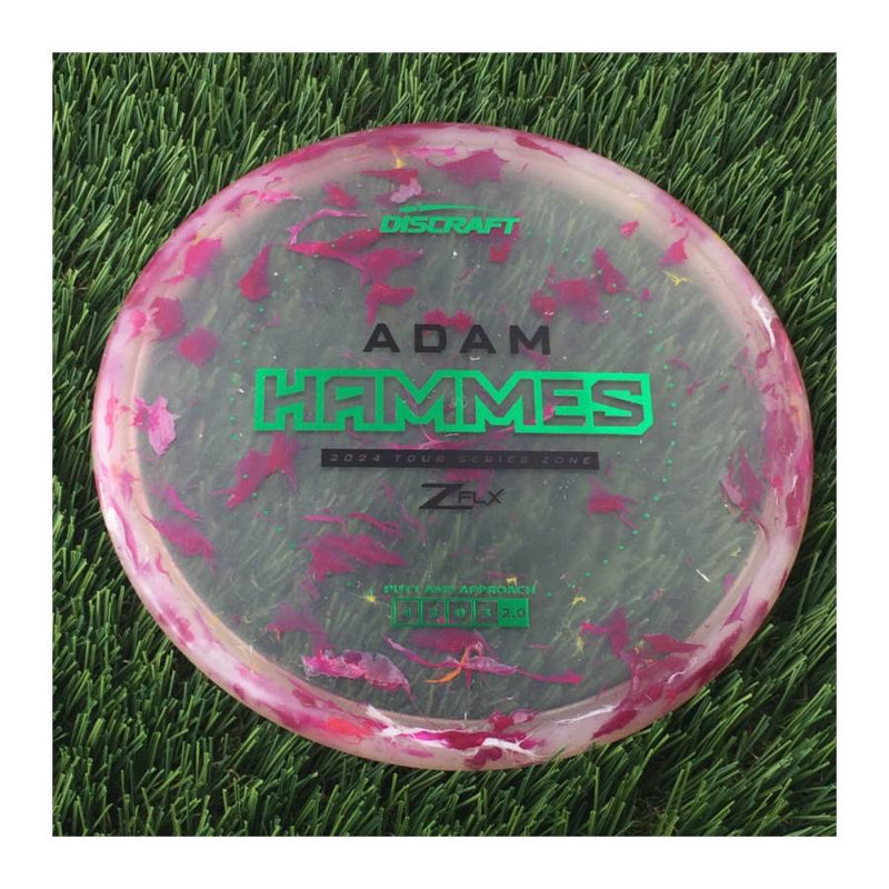 Discraft Jawbreaker Z FLX Zone with Adam Hammes 2024 Tour Series Stamp - 174g - Translucent Varies