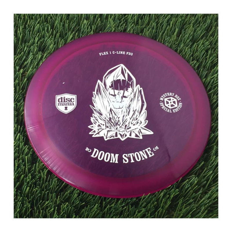 Discmania Flex 1 C-Line FD3 with Doom Stone - Mystery Box Special Edition Stamp - 173g - Translucent Purple