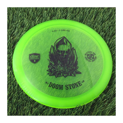 Discmania Flex 1 C-Line FD3 with Doom Stone - Mystery Box Special Edition Stamp - 174g - Translucent Green