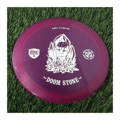 Discmania Flex 1 C-Line FD3 with Doom Stone - Mystery Box Special Edition Stamp - 173g - Translucent Purple