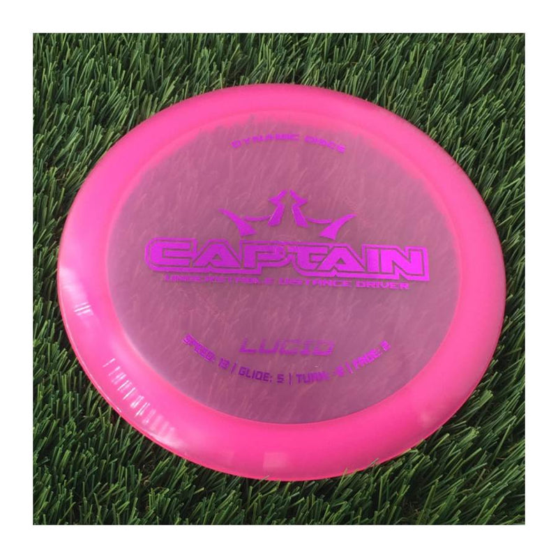 Dynamic Discs Lucid Captain - 174g - Translucent Pink