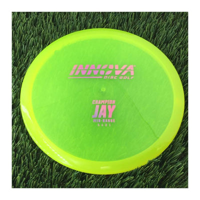 Innova Champion Jay with Burst Logo Stock Stamp - 177g - Translucent Yellow