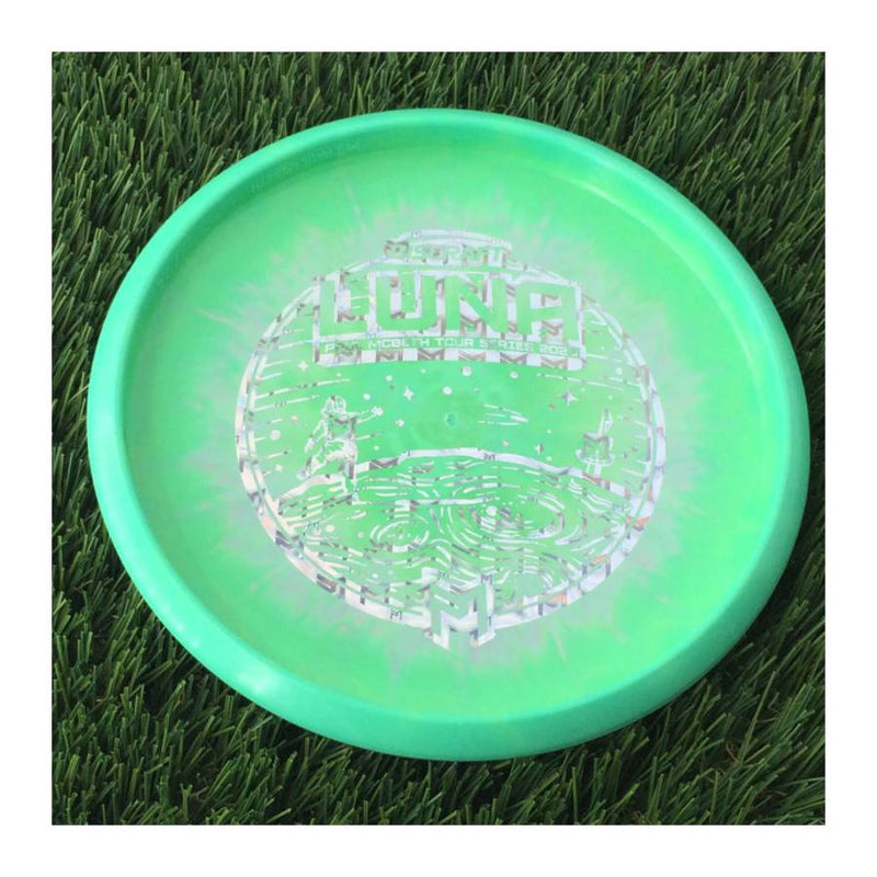 Discraft ESP Swirl Luna with Paul McBeth Tour Series 2023 Stamp - 174g Light Green