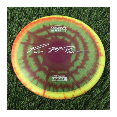 Discraft Elite Z Fly-Dyed Malta with Paul McBeth Large Signature Stamp - 176g - Translucent Dyed