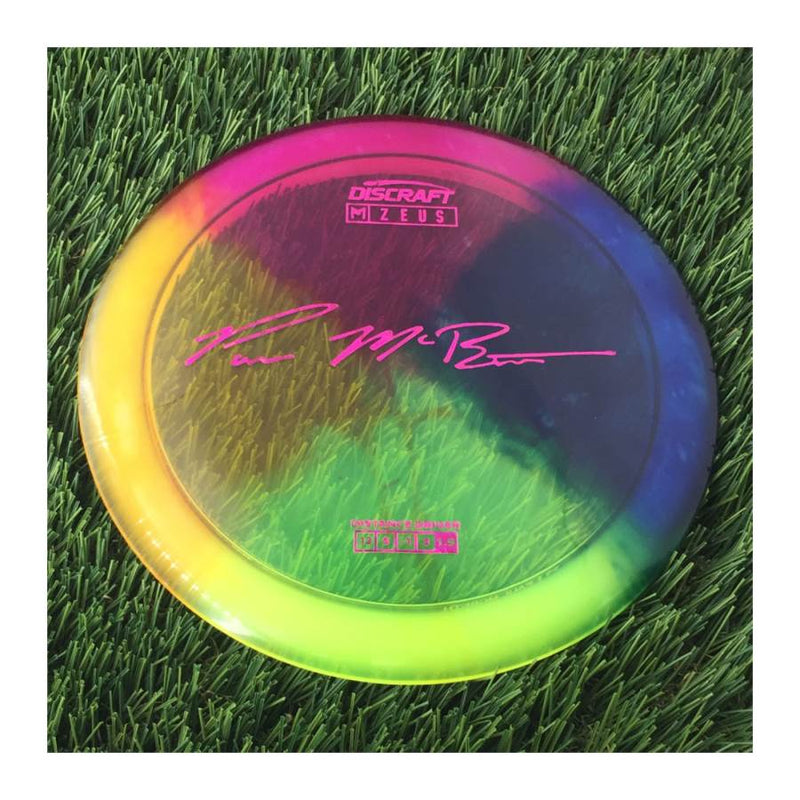 Discraft Elite Z Fly-Dyed Zeus with Paul McBeth Large Signature Stamp - 174g - Translucent Dyed