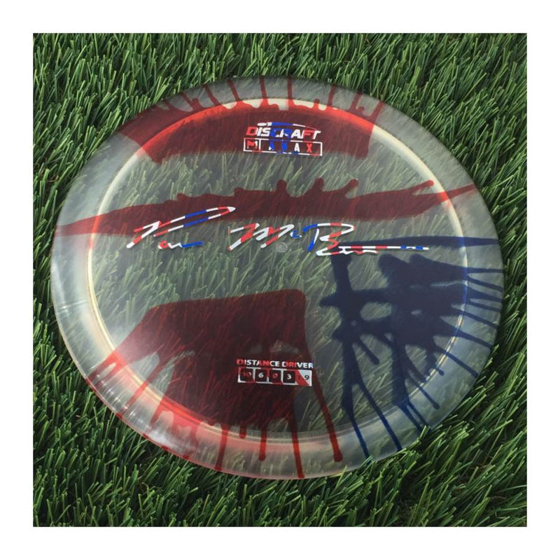 Discraft Elite Z Fly-Dyed Anax with Paul McBeth Large Signature Stamp - 174g - Translucent Flag