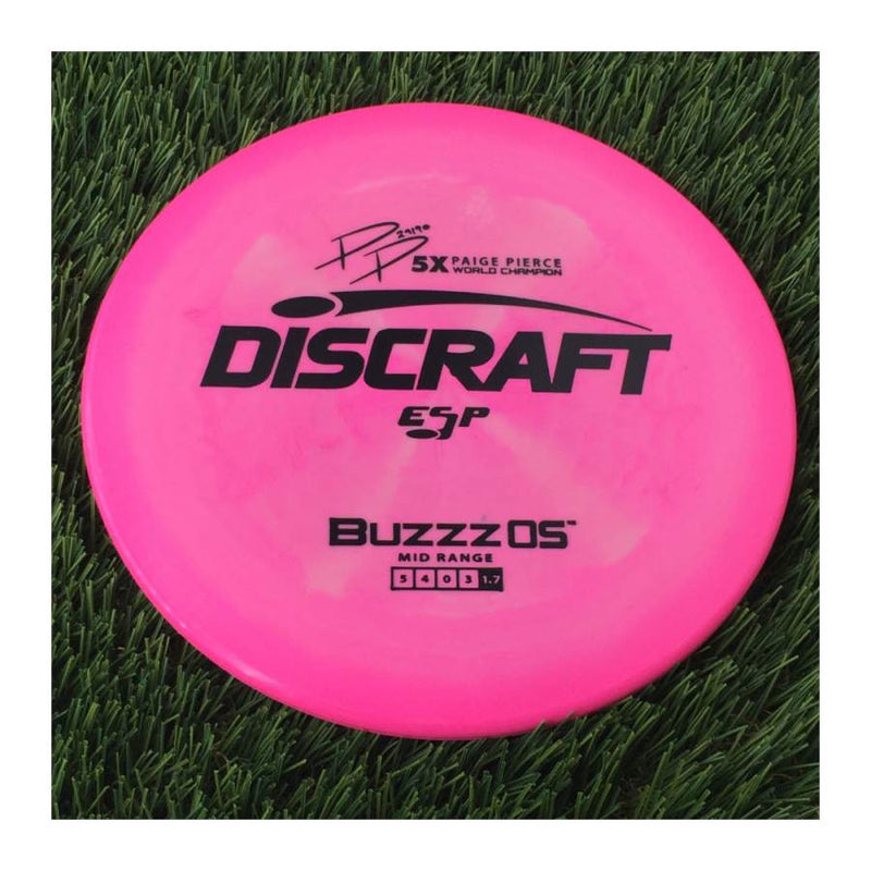 Discraft ESP BuzzzOS with PP 29190 5X Paige Pierce World Champion Stamp - 169g Pink