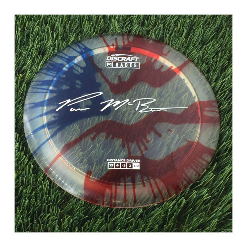 Discraft Elite Z Fly-Dyed Hades with Paul McBeth Large Signature Stamp - 172g - Translucent Flag