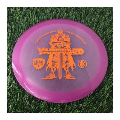 Discmania C-Line Color Glow Reinvented Vanguard with Kyle Klein Creator Series - Powerful Knight Stamp - 174g - Translucent Purple