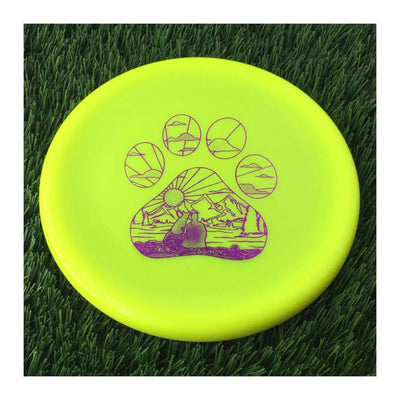 Kastaplast K1 Hard Berg X with Stacie Rawnsley Tour Series 2024 - Pawprint Sunset Stamp - 173g Yellow